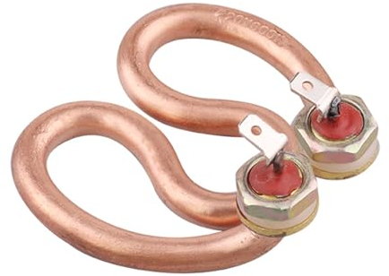 nmbhus Electric Horseshoe Water Heating Element 500w 600w Steel/Copper Heater Coffeemaker Kettle Part (Size : Copper 600w)