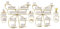 Kalolary Schmetterling Nagelllack Ständer aus Metall zur Multifunktionales Wandmontage Gold-Präsentationsregal Kosmetikvitrinen Lippenstift Parfüm Wandregal ätherische Organizer Zuhause Spa Geschäft