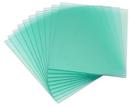 BBTISG 10 Stück Schweißhelm Außenersatz, Schutzplatte Ersatzlinse Außenschutzlinse Filterabdeckungen zum Schweißen (133 x 114 mm)