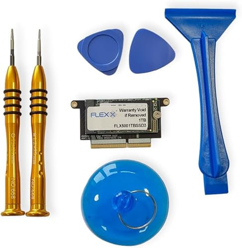 FLEXX LX500 PCIe NVME SSD upgrade kit with tools for select 2016-2017 MacBook Pro (2TB)