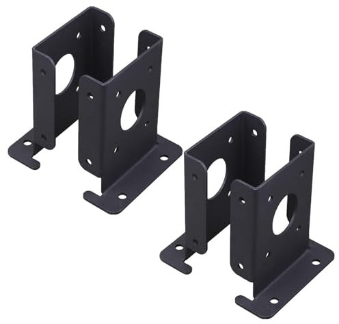 Staffe per base per pali, ancoraggio per pali per recinzione in legno - Base di ancoraggio per per pergola regolabile in legno, per pergola con supporto stabile da 4 pezzi, base