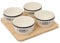Secret de Gourmet - Service Apéritif 5 Pièces Bistrot 22cm Blanc