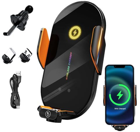 Wireless Car Charger | Phone Mount for Car Vent,66W Fast Wireless Charger, Wireless Phone Charger for Car, Cell Phone Cordless Charger Holder