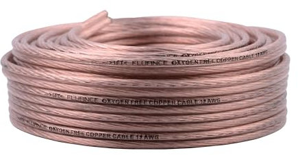 Fluance Cavo per altoparlanti, 12 AWG, 15,2 m, in rame privo di ossigeno, per impianto Hi-Fi, home theater, libreria o altoparlanti da pavimento