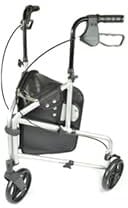 Compact Aluminium Tri/Three Wheel Walker (Compact Aluminium Tri/Three Wheel Walker Silver - with VAT Relief)