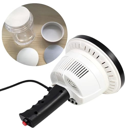 KDOFIO Sigillatrice a induzione, sigillatrice Termica Portatile, Diametro 1''-3'' Potenza Manuale elettromagnetica e Tempo Regolabili per Tappi di Bottiglie di Vetro in plastica