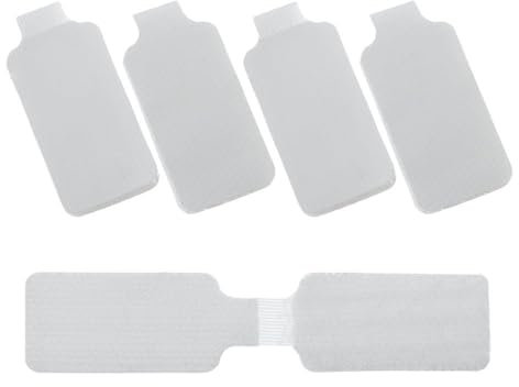 Cable Labels Cable Markers, Colorful Self Adhesive Wire Labels Network Cable Labels Sticker for Electrical Cables Organize Cord Identification(White Writable)