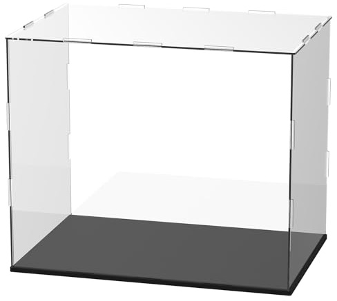 M METERXITY Klare Acryl-Vitrine, 12 x 8 x 10 Zoll, zusammensteckbare staubdichte Acryl-Box für Actionfiguren/Modelle/Statuen/Sammlerstücke/Puppen/Spielzeug/Heimaufbewahrung