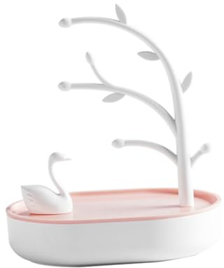 HYHJYMG Ornamente Schmuck Lagerregal Ohrringhalter Halskette Organizer Plastik für Frauen Mode Ornamente