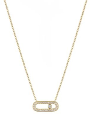 Suzan Gold® 925 Sterling Silber Halskette Damen Oval Zirkonia Anhänger elegant filigran wasserfest nickelfrei Geschenk Oval Crystal Necklace hochwertig