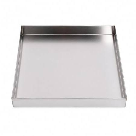 304 Stainless Steel Tray, Rustproof Metal Utility with Raised Edges, Multipurpose Countertop Organizer Drip Pan for Kitchen, Coffee Station(50x50cm/20x20)