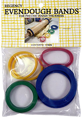 Regency Wraps RW1275-2 Evendough Bands Rolling Pin Rings, Rubber, Multicolor