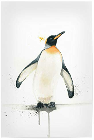 artboxONE Poster 30x20 cm Für Kinder Penguin (v2) hochwertiger Design Kunstdruck - Bild Pinguin Christmas Pinguin