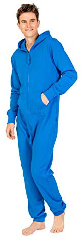Moniz Herren Jumpsuit, Onesie, Overall (S, Underwater Blue)