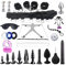 XXIAOHH 1Set Vibrator Kette Slave Bondage Set BDSM Satz Fesselset Sm Fessel-Set Sex Spielzeug Buttplug Anal Butt Plug Extrem Bettfesseln Knöchel Handcuff Dildo Ring Butt Plug Kit Für Paare Pärchen