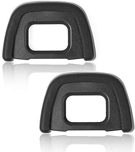 D7000 Viewfinder Oculare Eyecup Oculare Cup per Nikon D7100 D7200 D7000 D750 D610 D600 D300 D300S Fotocamera Digitale [2Packs], Sostituire oculare DK-23, Fire Rock Camera Eyecup Accessori DK23
