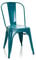 hjh OFFICE 645052 Bistrostuhl VANTAGGIO Comfort Metall Petrol im Industry-Design, stapelbar