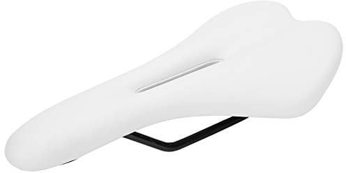 Ergonomisch Fahrradsattel für Männer und Frauen, Bequeme Weich Gel Fahrradsitz Kissen, mit Schmalen Reifen wie Mountainbike Trekking Rennrad Heimtrainer E-Bike(Weiß)