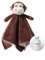 CREVENT Baby Schmusetuch,Plüsch Komfort Schnuffeltuch für Neugeborene,Weich & Waschbar Kuscheltuch Schlaftier für Babys und Kleinkinder,Spielzeug 0+ Monate, Brauner AFFE