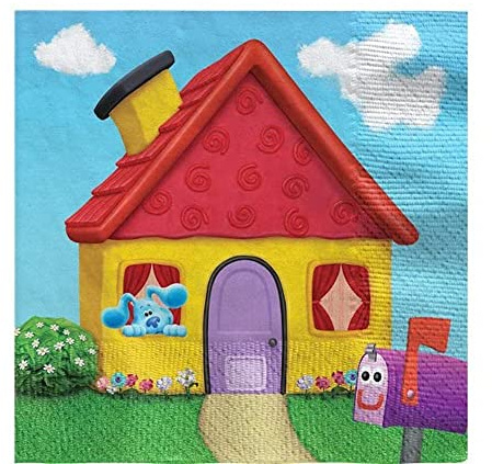 amscan 9913281 Blues Clues Lunch-Serviette, Mehrfarbig