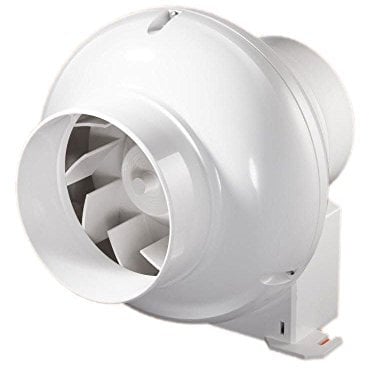 AirTech-UK In-Line Centrifugal Fan for 100mm / 4 inch ducting with Mounting Bracket Bathroom inline extractor fan exhaust fan