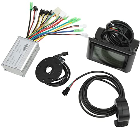 SUNGOOYUE 36V 48V Brushless Motor Controller Set, LCD-S900 Display 130X Thumb Throttle Power Assist Sensor Thumb Throttle Electric Bike DIY Kit