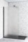 Aica Sanitär Walk in Dusche 140cm Duschabtrennung Walkin Duschwand 10mm Nano Milchglas H200cm