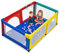 LIFEZEAL Baby Laufgitter 192x122x69cm, Laufstall Absperrgitter mit atmungsaktivem Netz, Krabbelgitter mit Reißverschlusstüren & Spielbällen, Kinder Aktivitätszentrum Indoor & Outdoor (Bunt)