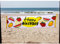 Boland 52058 - Banner aus Polyester Happy Birthday Obst, 50 x 180 cm, Partydekoration, Dekoration für Geburtstag, Geburtstagsdeko