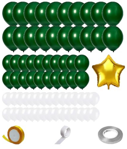 75pcs Christmas Balloons Garland Arch Kit - Merry Christmas Banner, Santa Claus & Snowman Balloons for Xmas Holiday Party Decor