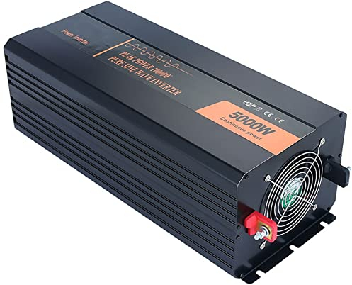 XDLYWUZIQ 2000W,3000W,4000W,5000W Wechselrichter Reiner Sinus 12V/24V/48V auf 230V KFZ Spannungswandler Power Inverter mit LCD-Bildschirm für Wohnmobil LKW Auto,5000W-48Vto220V