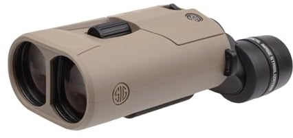 SIG SAUER Zulu6 FDE HDX OIS SOZ6WP20 wasserdichtes beschlagsicheres, tragbares Dachprismen-Fernglas mit Bildstabilisierung, 20 x 42 mm