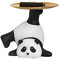 Panda Skulptur Deko Niedliche Panda Tablett Deko Schlüsseltablette Tisch-Schlüsselhalter Harz Aufbewahrungstablett Dekoschale für Wohnzimmer Schlafzimmer Flur Büro (Panda-Tablett)