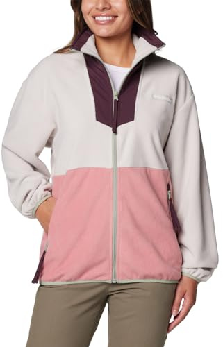 Columbia Sequoia Grove Fleece mit durchgehendem Reißverschluss für Damen, Dark Stone/Pink Agave, XXL
