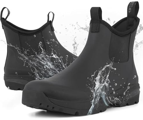 Green Comfort Stivali Uomo Gomma Impermeabili per Esterno| Stivali Pioggia Uomo di vari Colori (Taglia 43)