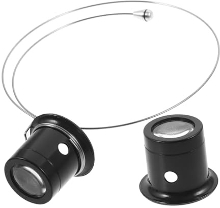 SAFIGLE 4stücke Watch Glass Und Lupe Mit Abnehmbaren Stahlträgern Kopfband-Magnifier Für Uhrenreparatur Handwerk Stempel Und Münzen Komfortabel Und Vielseitig