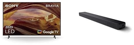 Sony BRAVIA, KD-75X75WL, 75 Inch, LED, Smart TV, 4K HDR, Google TV, ECO PACK, BRAVIA CORE, Narrow Bezel Design HT-A3000 3.1 channel Dolby Atmos® Soundbar