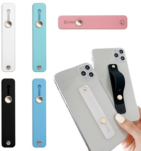 Joynine Titular de Dedo de Bucle de teléfono, 5 Piezas Agarre de teléfono Celular de Dedo, Soporte de Agarre para Teléfono, Soporte para Teléfono, Correa de Sujeta Movil Manoretráctilpara