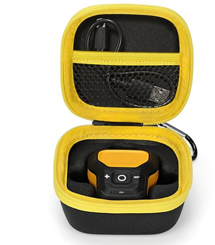 Portable Speaker Hard Case Compatible with DEWALT Jobsite Pro Wearable Speaker Wearable Bluetooth Speaker, 1:1 Design Waterproof Shockproof Dust-proof Storage Box (Case Only)