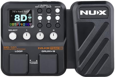 NU-X | MG-101 Multi-Effect Pedal: The Ultimate Tone Solution for Guitarists | Full Suite of Amplifier Tones and a Vast Array of Guitar and Bass Effects