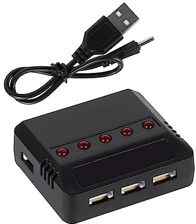 Akku 3,7 V 500 mAh 5-in-1 USB-Ladekabel-Set für SYMA X5C X5A Fernbedienung Hubschrauber Ladegerät 5-in-1 USB-Ladegerät
