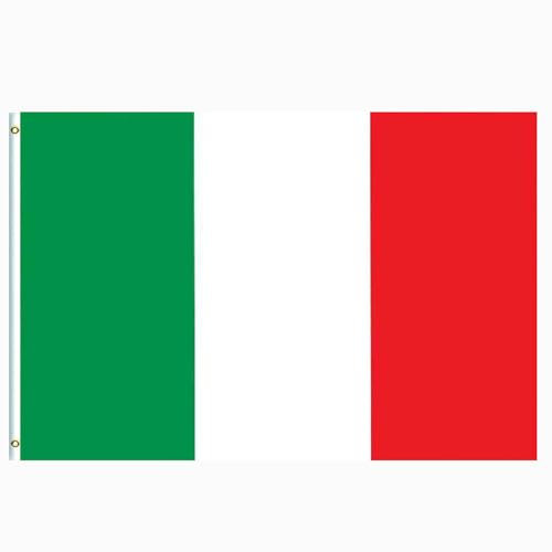 5x3ft Large Italy Flag for 2025 Decorations, Big Italian National Banner for Games, Football Sports, VE Day 80th Events, Celebration Parade, Bar Garden Outdoor Party Decor
