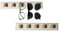 Gzsekken 2 Pack Sunglasses Organiser,Wall Mounted Sunglasses Holder,Wooden Sunglasses Rack Wall Display for Glasses,Hanging Your Multiple Eyeglasses, for Front Door Entryway Living Room Garage