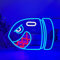 YUEYYNS Luce al Neon Shark Bomb Insegne al Neon Bomba Gamer Neon Scudo per Game Zone Gaming Camera Accessori Accessori Decorazione Regalo per Ragazzi Camera Decorazione