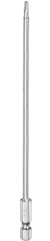 sourcing map T10 Security Torx Bit 1/4 Hex Shank 6 Long S2 Steel Magnetic Tamper Resistant Star Bits Screwdriver Torx Head with Hole for Driver Drill Bits Remove Fastening Screws