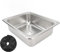 Évier de Barre en Acier Inoxydable à Cuve Unique, Lavabo de Cuisine carré Poli avec Trou de Vidange de 40 Mm pour Bateau, Caravane, Camping-car