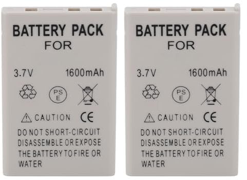 2 Pack 1600mAh EN EL5 Camera Battery Replacement, Lithium Ion Battery for CoolPix 3700 4200 5200 P3 P4 P80 P100 P500