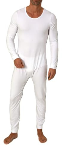 Normann Care Pflegebody Langarm - Unisex - Einteiler Body Schlafananzug mit Beinreißverschluss