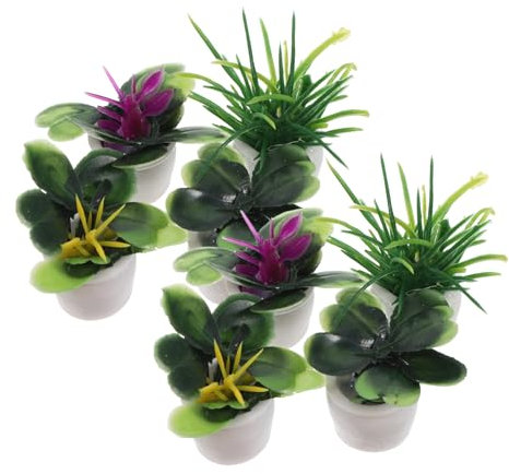 Milisten 8stücke Miniatur Pflanzen Teiliges Bonsai Modell Für Puppenhaus Und Mikrolandschaften Pflegeleicht Und Kompakt Für Garten Und Wohnraumdekoration