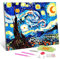 5D Diamond Painting Erwachsene Kits, DIY eine sternenklare Nacht Diamond Painting Bilder, Mosaikherstellung Malen Nach Zahlen Full Drill Stickerei Malerei Kits für Home Wand Décor 100x130cm S690